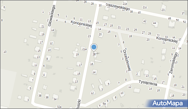 Rejowiec Fabryczny, Kościuszki Tadeusza, gen., 18, mapa Rejowiec Fabryczny