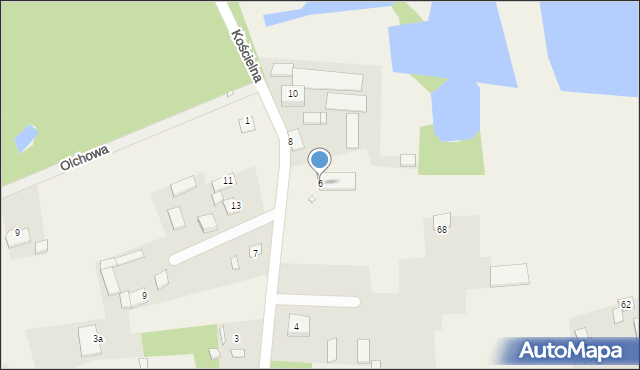 Rembertów, Kościelna, 6, mapa Rembertów