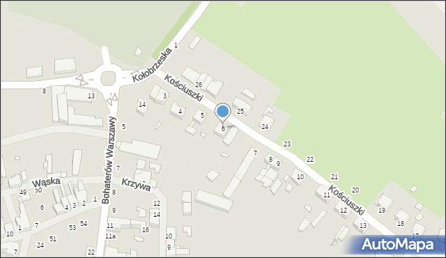 Resko, Kościuszki Tadeusza, gen., 6, mapa Resko