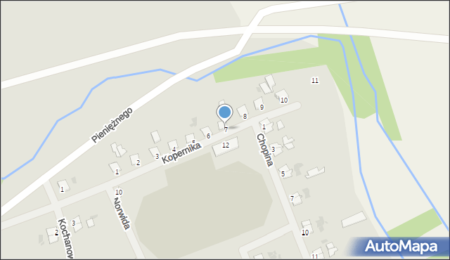 Reszel, Kopernika Mikołaja, 7, mapa Reszel