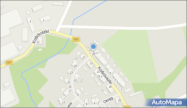 Reszel, Kościuszki Tadeusza, gen., 10, mapa Reszel