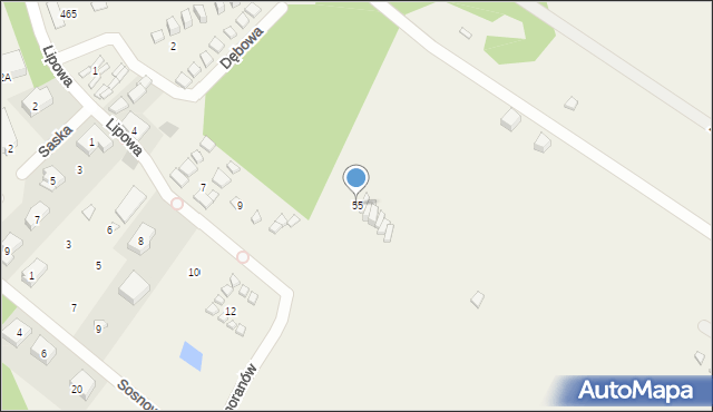 Rewal, Kormoranów, 55, mapa Rewal