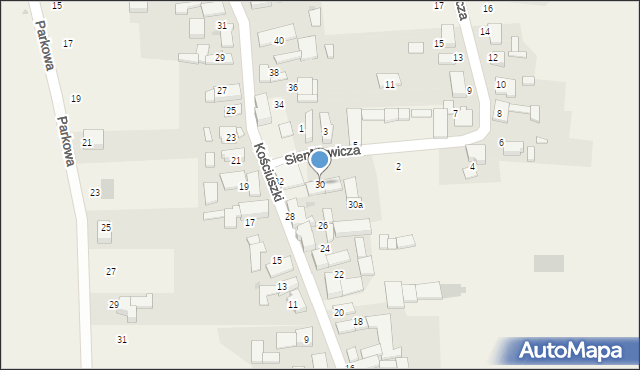 Rogów Opolski, Kościuszki Tadeusza, gen., 30, mapa Rogów Opolski