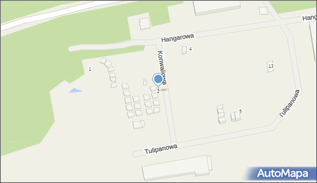 Rogowo, Konwaliowa, 2, mapa Rogowo