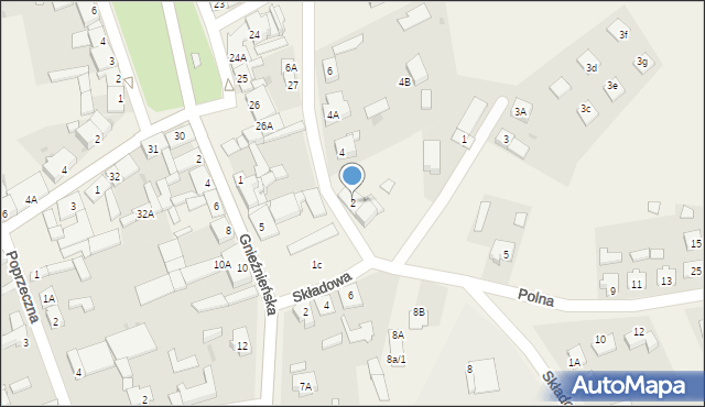 Rogowo, Kościuszki Tadeusza, gen., 2, mapa Rogowo