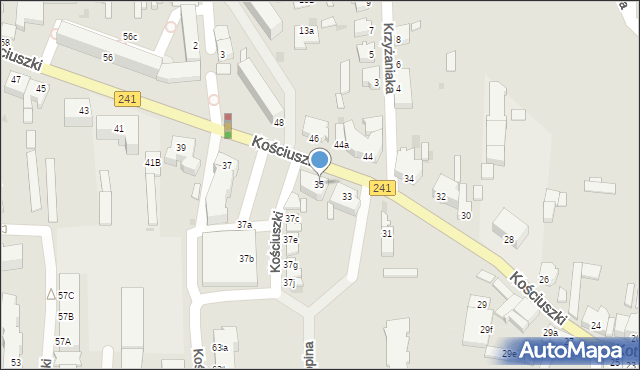 Rogoźno, Kościuszki Tadeusza, gen., 35, mapa Rogoźno