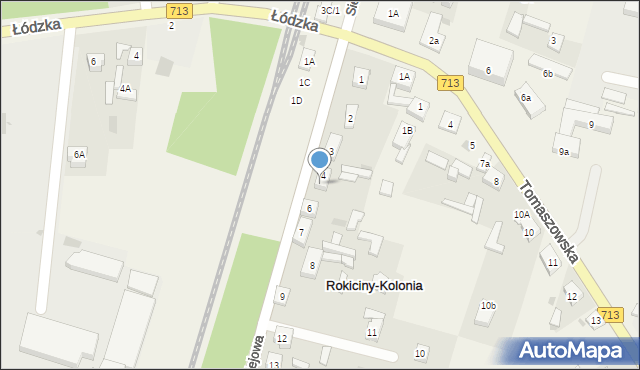 Rokiciny-Kolonia, Kolejowa, 5, mapa Rokiciny-Kolonia