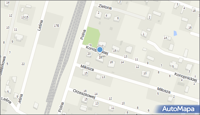 Rokiciny-Kolonia, Konopnickiej Marii, 18, mapa Rokiciny-Kolonia