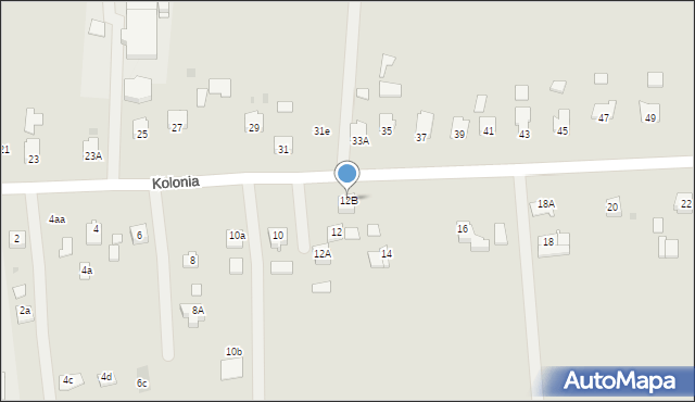 Ropczyce, Kolonia, 12B, mapa Ropczyce