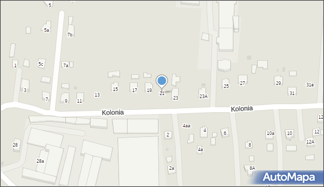 Ropczyce, Kolonia, 21, mapa Ropczyce