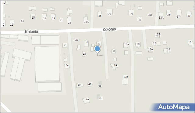 Ropczyce, Kolonia, 6a, mapa Ropczyce