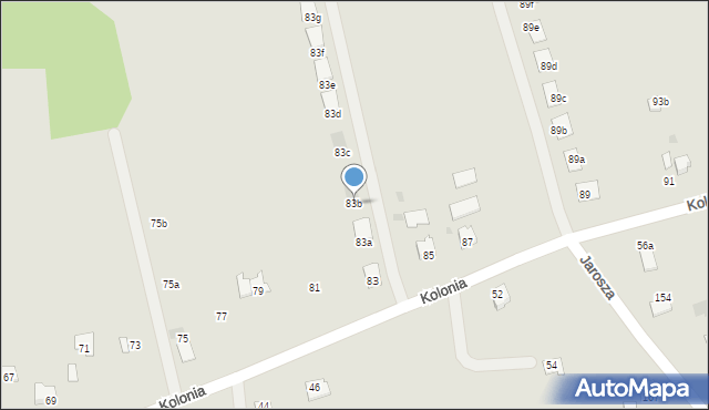 Ropczyce, Kolonia, 83b, mapa Ropczyce