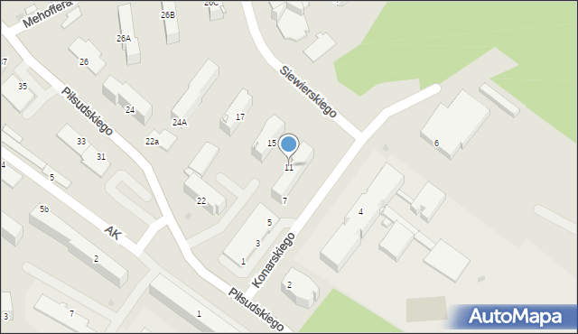 Ropczyce, Konarskiego Stanisława, 11, mapa Ropczyce