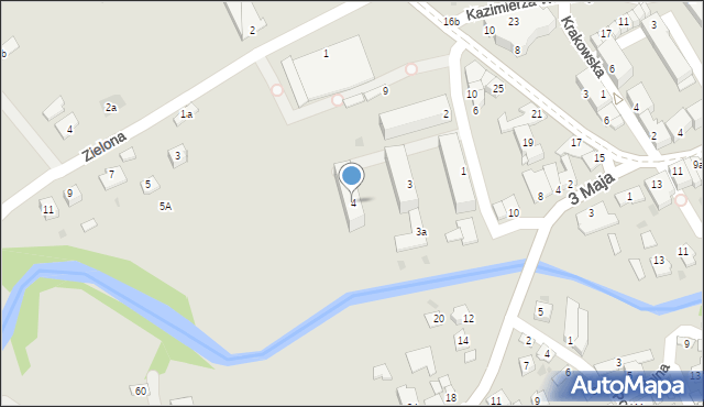 Ropczyce, Kościuszki Tadeusza, gen., 4, mapa Ropczyce