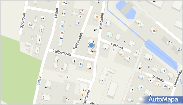 Rotmanka, Kościelna, 15, mapa Rotmanka