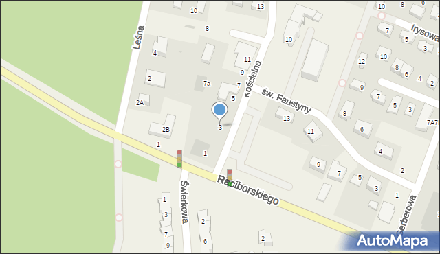 Rotmanka, Kościelna, 3, mapa Rotmanka