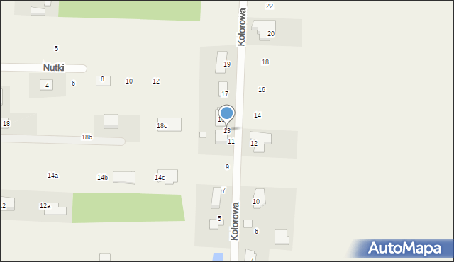 Rozalin, Kolorowa, 13, mapa Rozalin