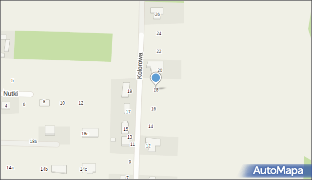 Rozalin, Kolorowa, 18, mapa Rozalin