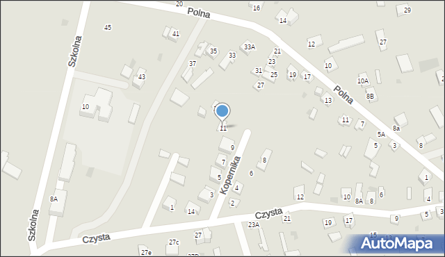 Różan, Kopernika Mikołaja, 11, mapa Różan