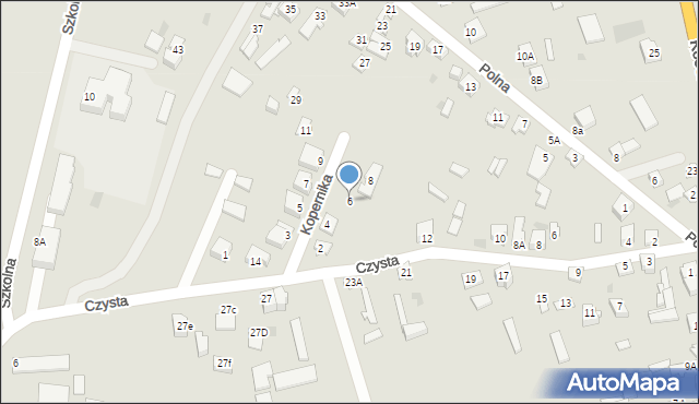 Różan, Kopernika Mikołaja, 6, mapa Różan