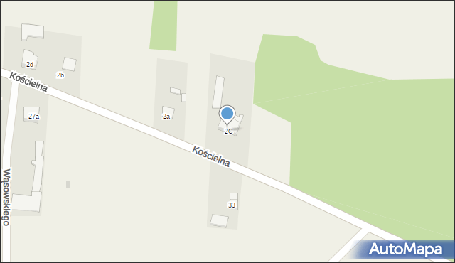 Rozbity Kamień, Kościelna, 2C, mapa Rozbity Kamień