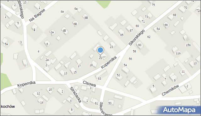 Rozkochów, Kopernika Mikołaja, 21, mapa Rozkochów