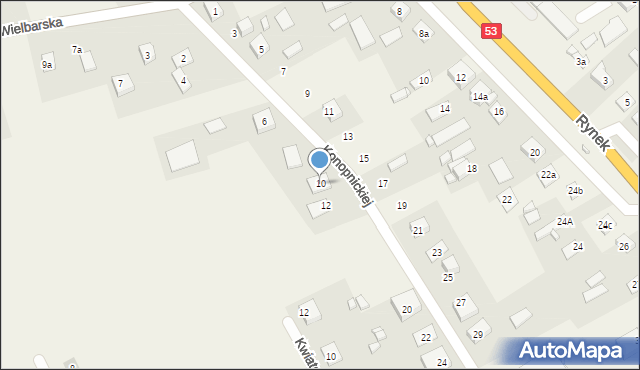 Rozogi, Konopnickiej Marii, 10, mapa Rozogi