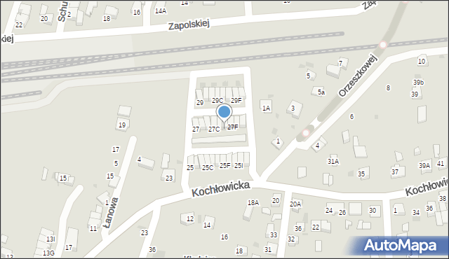 Ruda Śląska, Kochłowicka, 27E, mapa Rudy Śląskiej