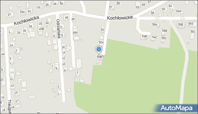 Ruda Śląska, Kochłowicka, 50B, mapa Rudy Śląskiej