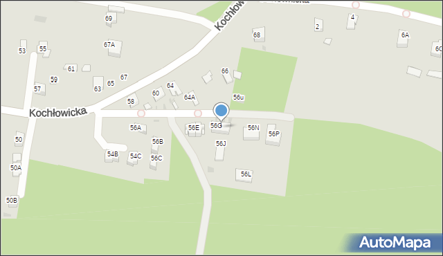 Ruda Śląska, Kochłowicka, 56H, mapa Rudy Śląskiej