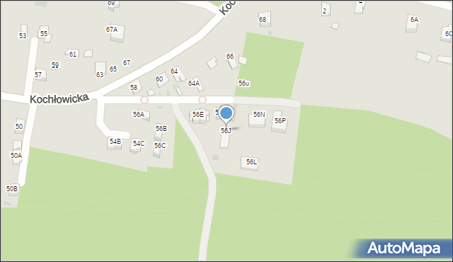 Ruda Śląska, Kochłowicka, 56J, mapa Rudy Śląskiej