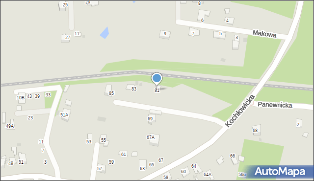 Ruda Śląska, Kochłowicka, 81, mapa Rudy Śląskiej