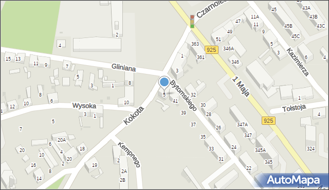 Ruda Śląska, Kokota Edmunda, 5, mapa Rudy Śląskiej