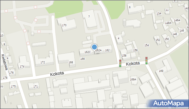 Ruda Śląska, Kokota Edmunda, 164, mapa Rudy Śląskiej