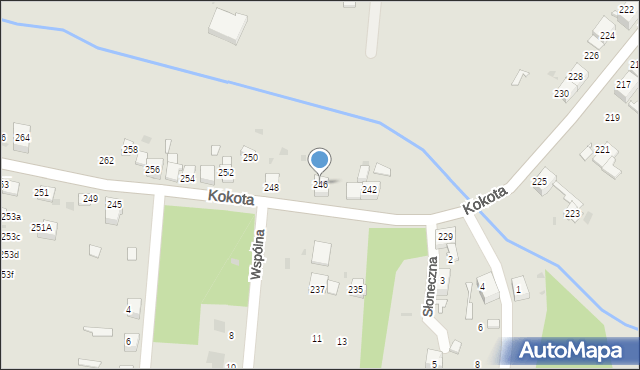 Ruda Śląska, Kokota Edmunda, 246, mapa Rudy Śląskiej
