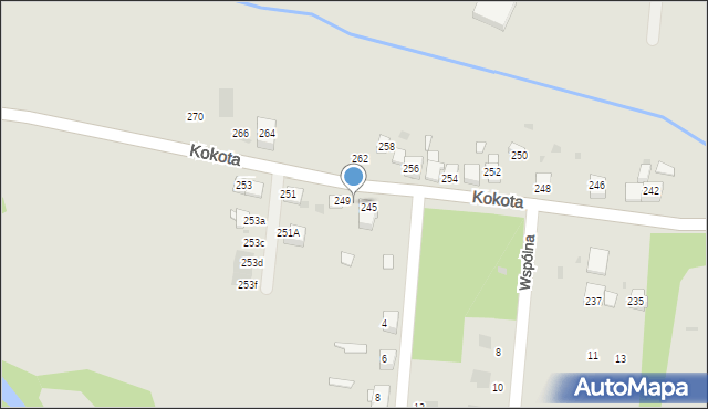 Ruda Śląska, Kokota Edmunda, 247, mapa Rudy Śląskiej