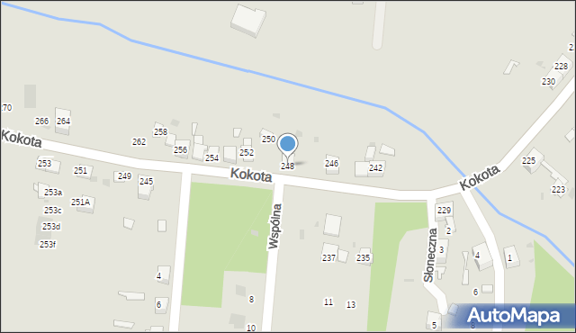 Ruda Śląska, Kokota Edmunda, 248, mapa Rudy Śląskiej