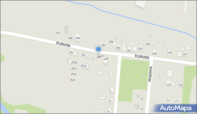 Ruda Śląska, Kokota Edmunda, 249, mapa Rudy Śląskiej