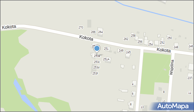 Ruda Śląska, Kokota Edmunda, 253a, mapa Rudy Śląskiej