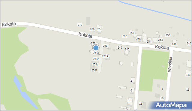 Ruda Śląska, Kokota Edmunda, 253b, mapa Rudy Śląskiej