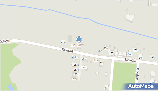 Ruda Śląska, Kokota Edmunda, 264, mapa Rudy Śląskiej