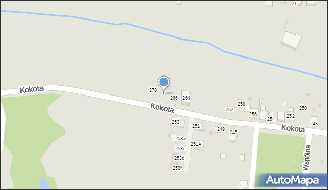 Ruda Śląska, Kokota Edmunda, 268, mapa Rudy Śląskiej