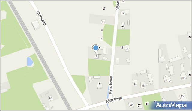 Ruda Talubska, Kolejowa, 4, mapa Ruda Talubska