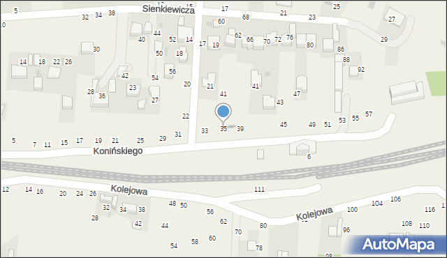 Rudawa, Konińskiego Ludwika, 35, mapa Rudawa