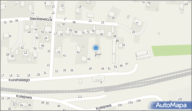 Rudawa, Konińskiego Ludwika, 47, mapa Rudawa