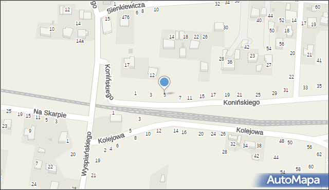 Rudawa, Konińskiego Ludwika, 5, mapa Rudawa