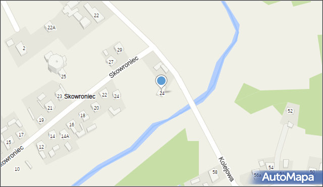 Rudki, Kolejowa, 24, mapa Rudki