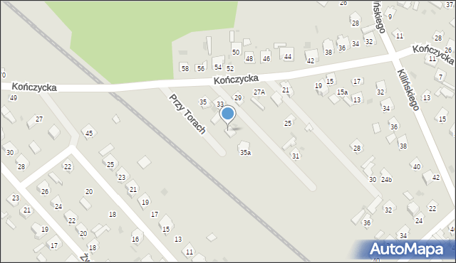 Rudnik nad Sanem, Kończycka, 35b, mapa Rudnik nad Sanem