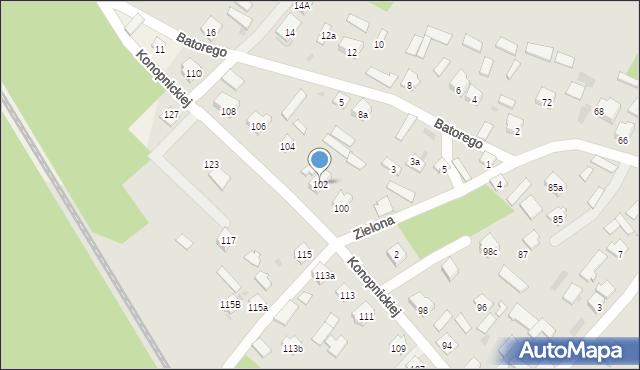 Rudnik nad Sanem, Konopnickiej Marii, 102, mapa Rudnik nad Sanem