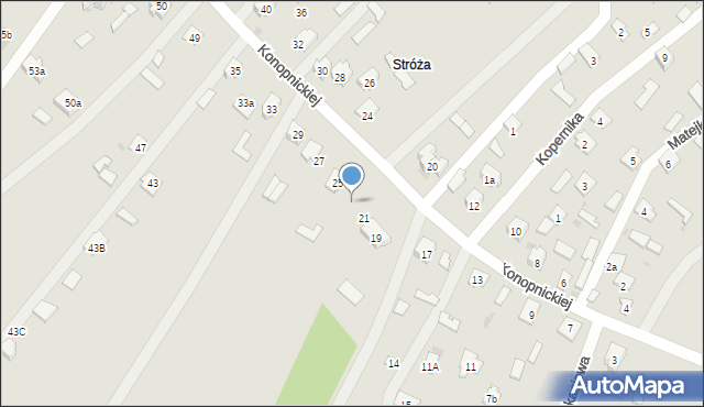Rudnik nad Sanem, Konopnickiej Marii, 23, mapa Rudnik nad Sanem